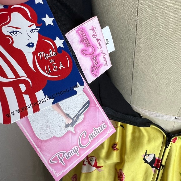 NWT Pinup Couture Disney Alice In Wonderland Swing Dress Size XS - Picture 5 of 5